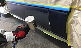 ベースコート塗布