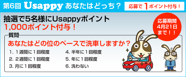あなたはどの位のペースで洗車しますか？？