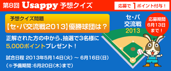 セ・パ交流戦2013の優勝球団は？？
