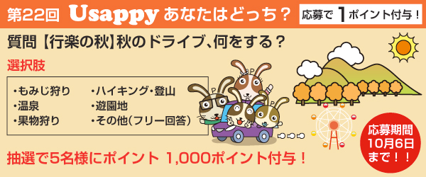 【行楽の秋】秋のドライブ、何をする？？