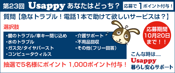急なトラブル！電話1本で助けて欲しいサービスは？？