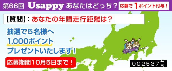 あなたの年間走行距離は？？