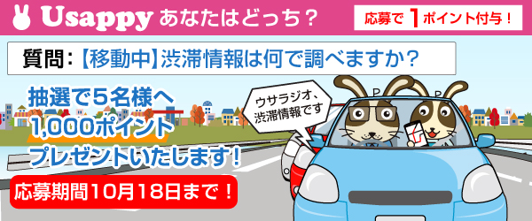 【移動中】渋滞情報は何で調べますか？？