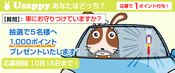 車にお守りつけていますか？？