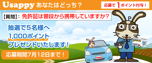 免許証は普段から携帯していますか？？