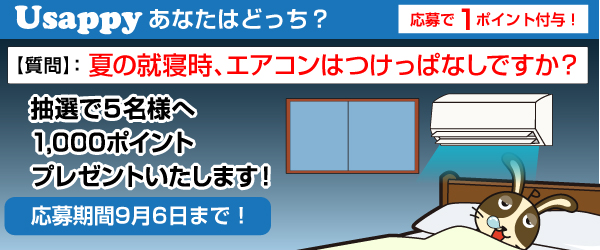 夏の就寝時、エアコンはつけっぱなしですか？？
