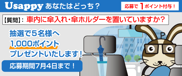 車内に傘入れ・傘ホルダーを置いていますか？？