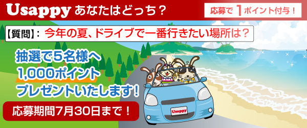 今年の夏、ドライブで一番行きたい場所は？？