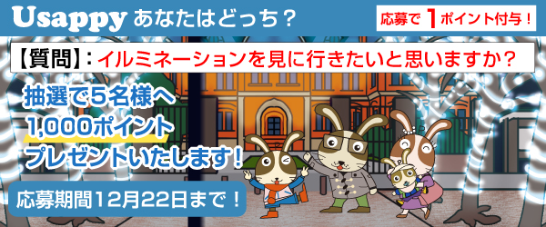 イルミネーションを見に行きたいと思いますか？？