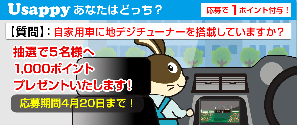 自家用車に地デジチューナーを搭載していますか？？