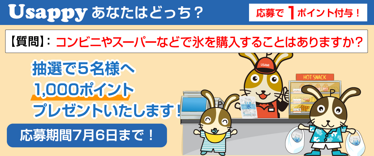 コンビニやスーパーなどで氷を購入することはありますか？？