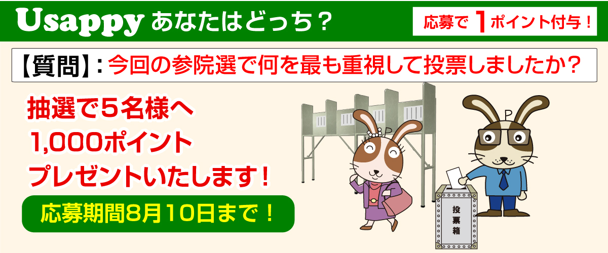 今回の参院選で何を最も重視して投票しましたか？？